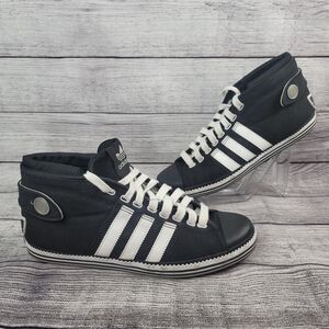 Adidas High Top Black Vanity Vulc Mids Size 8.5